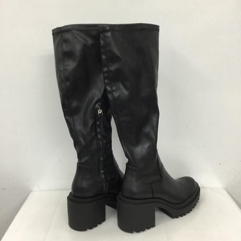 ザラ ZARA ブーツ ロングブーツ 2000 910 040 厚底ブーツ 無地 黒 / ブラック / レディース USED 古着 中古 10122824