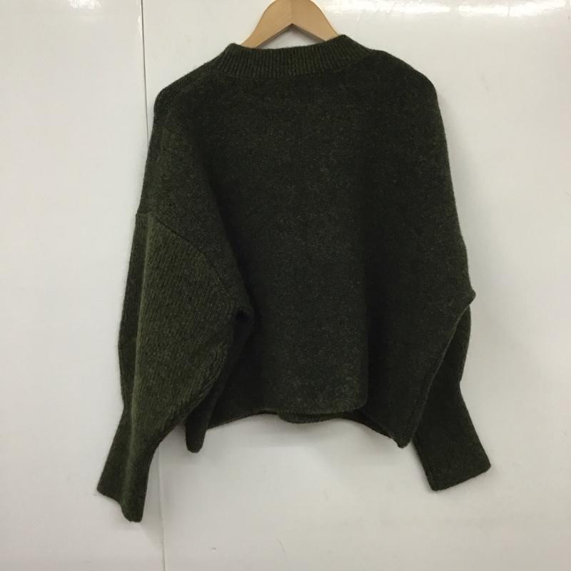 ジーナシス JEANASIS ニット、セーター 長袖 JS063613CF FREE 無地 緑 / グリーン / レディース USED 古着 中古 10130406