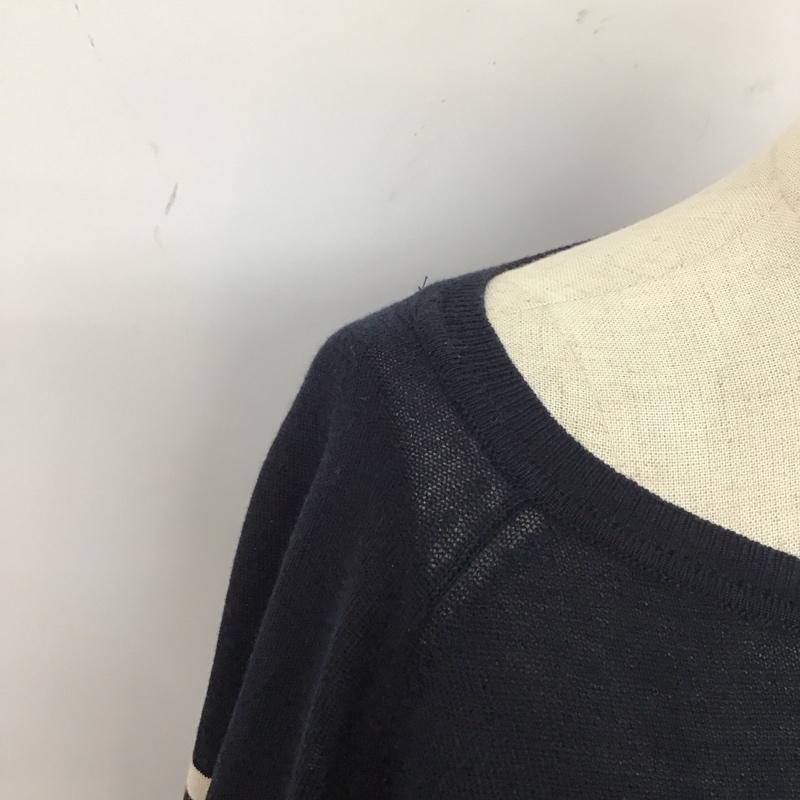 ザラ ZARA ニット、セーター 長袖 ボーダー S ボーダー柄 マルチカラー / マルチカラー /  レディース USED 古着 中古 10114141