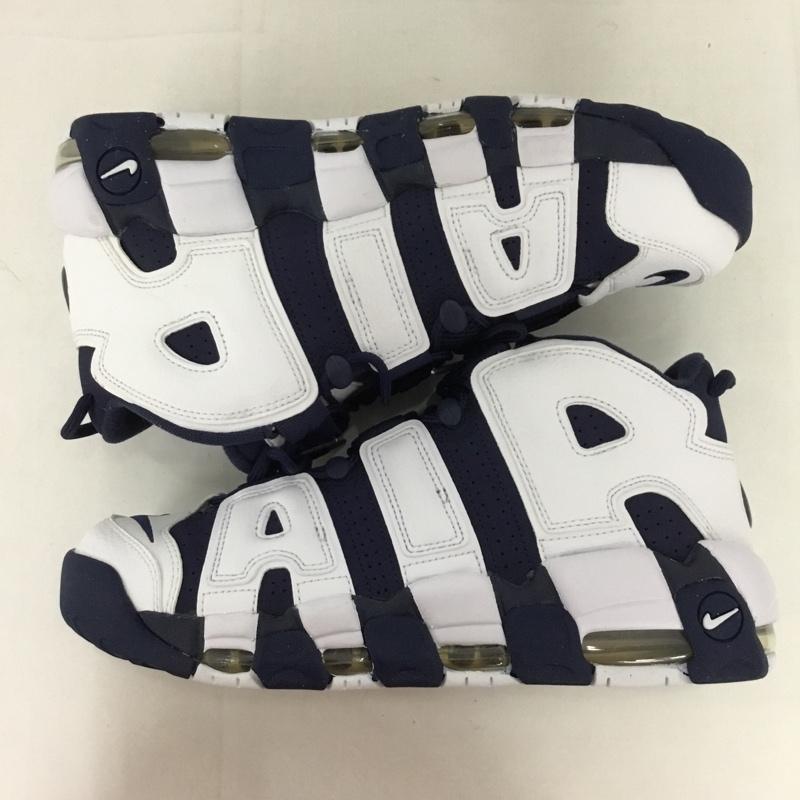 ナイキ NIKE スニーカー スニーカー FQ8182-100 AIR MORE UPTEMPO 96 28cm 箱有 28.0cm ロゴ、文字 白 / ホワイト / X 紺 / ネイビー / メンズ USED 古着 中古 10129908