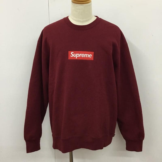 シュプリーム Supreme トレーナー 長袖 22FW BoxLogoCrewneckCardinal 長袖トレーナー XL ロゴ、文字 えんじ / ワインレッド /  メンズ USED 古着 中古 10120648