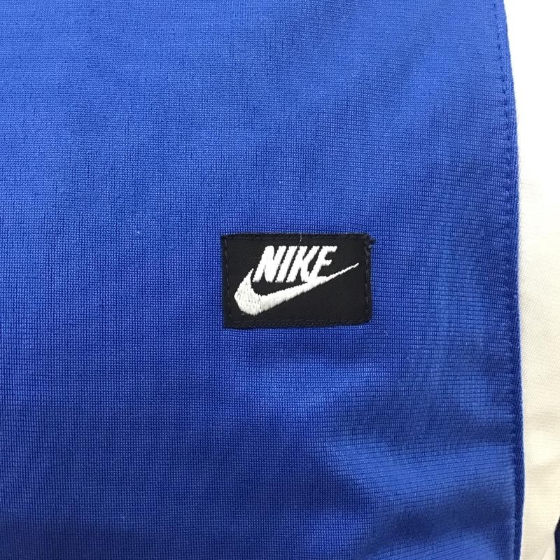 ナイキ NIKE ジャケット、上着 ジャンパー、ブルゾン ジップアップジャケット ジャンパー ジャージ 古着 スポーツウェア M ロゴ、文字 白 / ホワイト / X 青 / ブルー / メンズ USED 古着 中古 10111624