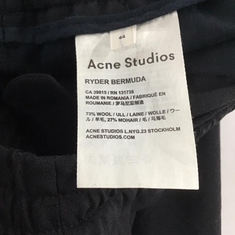 アクネストゥディオズ Acne Studios パンツ ショートパンツ ウール混 44 無地 黒 / ブラック / メンズ USED 古着 中古 10139506