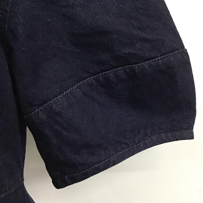 マウジー MOUSSY ワンピース ロングスカート 010ea711-5300 BIGCOLLARMIDIドレス 半袖デニムワンピース 前開シャツロングワンピース 2 無地 インディゴ / インディゴ / レディース USED 古着 中古 10122838