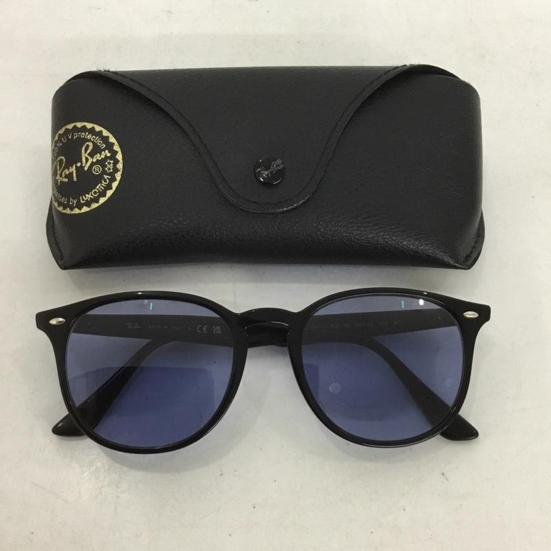 レイバン Ray-Ban めがね・サングラス サングラス RB4259-F カラーレンズ ケース付き ロゴ、文字 黒 / ブラック / X 青 / ブルー / メンズ USED 古着 中古 10133294