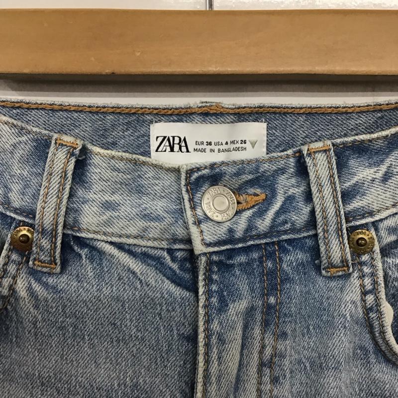 ザラ ZARA パンツ デニム、ジーンズ デニムパンツ スリムパンツ カジュアルパンツ ストレッチパンツ 36 無地 インディゴ / インディゴ / レディース USED 古着 中古 10136758