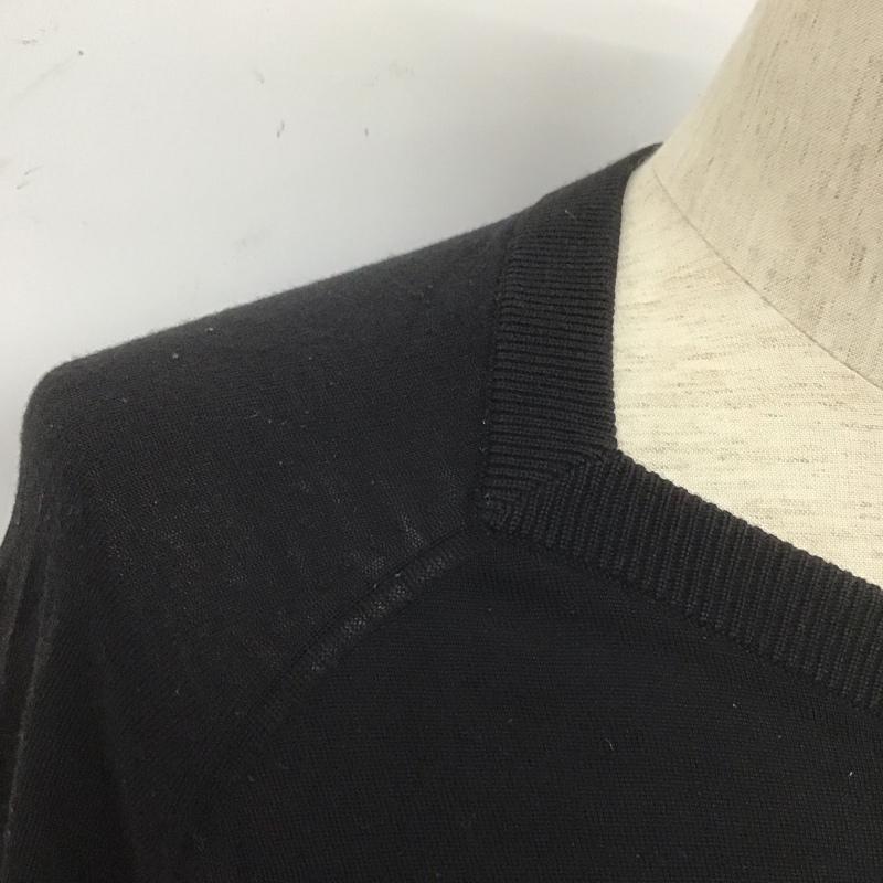 アレキサンダーワン ALEXANDER WANG カーディガン 長袖 長袖カーディガン 長袖カットソー ノーカラージャケット 前開カーディガン M 無地 黒 / ブラック / メンズ USED 古着 中古 10106568