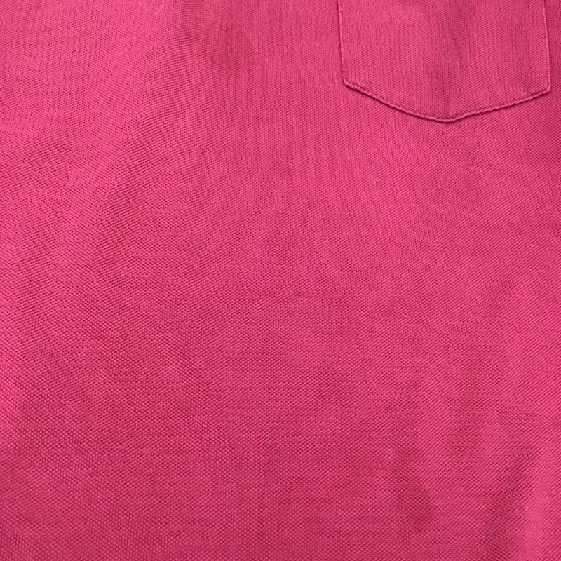 バーバリーロンドン Burberry London ポロシャツ 半袖 半袖ポロシャツ カラーシャツ 半袖カットソー M ロゴ、文字 えんじ / ワインレッド /  メンズ USED 古着 中古 10111802