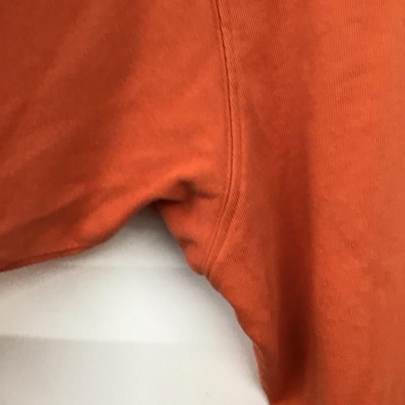 メルシーボークー mercibeaucoup, カットソー 長袖 長袖カットソー クルーネックカットソー ロングスリーブカットソー プリントTシャツ 1 ロゴ、文字 橙 / オレンジ / レディース USED 古着 中古 10119553