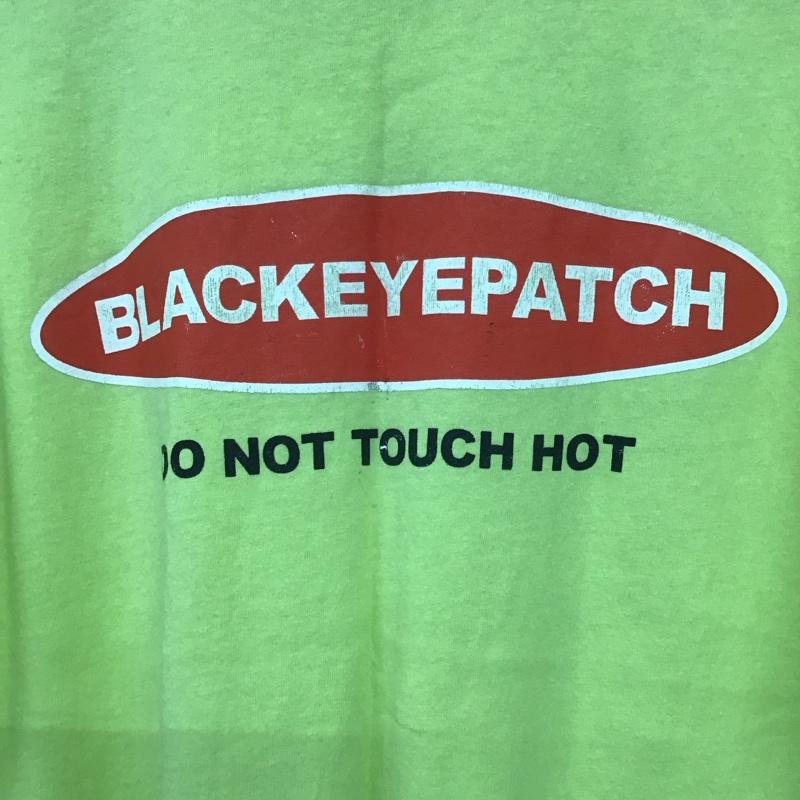 ブラックアイパッチ Black eye patch Tシャツ 半袖 半袖カットソー プリントTシャツ クルーネックカットソー M ロゴ、文字 緑 / グリーン / メンズ USED 古着 中古 10138449