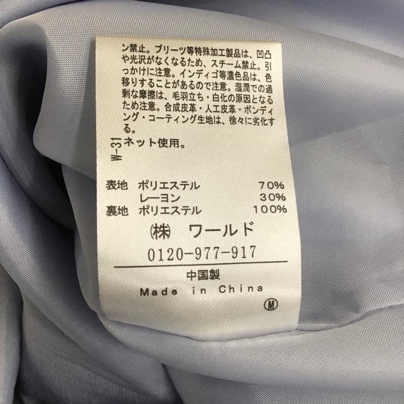 インデックス index スカート ひざ丈スカート タグ付 L 無地 水色 / ライトブルー / レディース USED 古着 中古 10107982