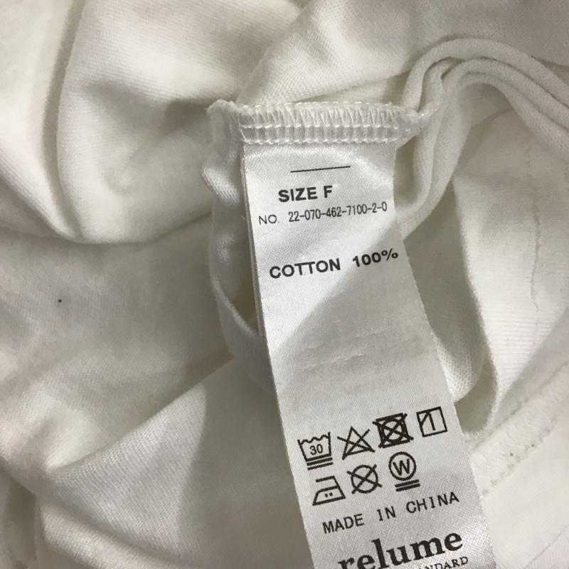 ジャーナルスタンダード レリューム JOURNAL STANDARD relume Tシャツ 半袖 FREE ロゴ、文字 白 / ホワイト / レディース USED 古着 中古 10114909