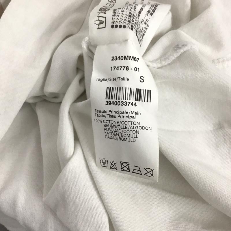 エムエスジーエム MSGM Tシャツ 半袖 半袖カットソー プリントTシャツ クルーネックカットソー S ロゴ、文字 白 / ホワイト / メンズ USED 古着 中古 10136176
