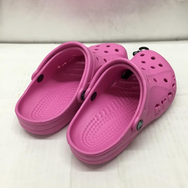 クロックス crocs サンダル サンダル 10126-6U9 baya バヤ 24cm 24.0cm ロゴ、文字 桃 / ピンク / レディース USED 古着 中古 10111539