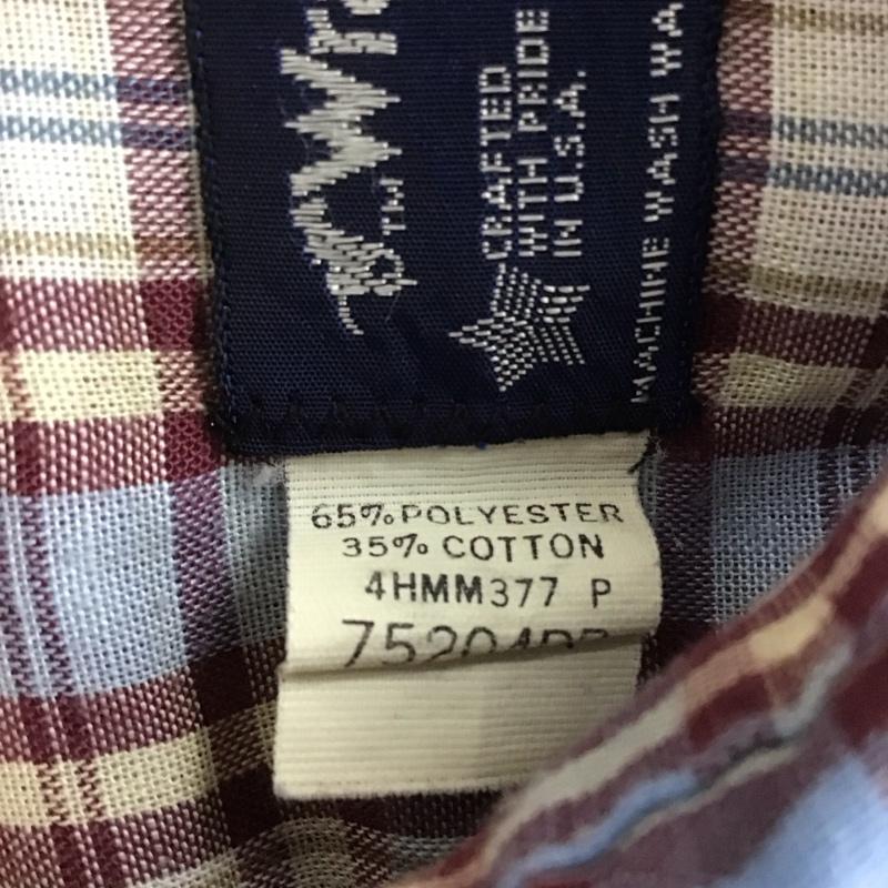 ラングラー Wrangler シャツ、ブラウス 長袖 長袖シャツ チェックシャツ カラーシャツ M チェック マルチカラー / マルチカラー / メンズ USED 古着 中古 10146748