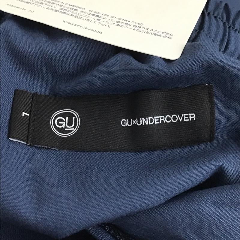 ジーユー GU パンツ ワークパンツ、ペインターパンツ 321-333494 ボトム ワイドパンツ カジュアルパンツ L 無地 紺 / ネイビー / メンズ USED 古着 中古 10133166