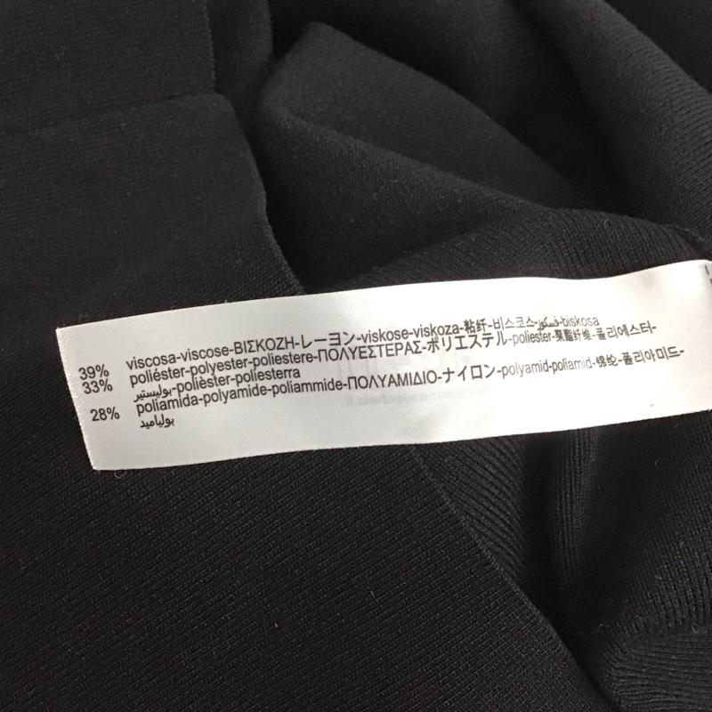 ザラ ZARA ワンピース ひざ丈スカート M 無地 黒 / ブラック / レディース USED 古着 中古 10139334