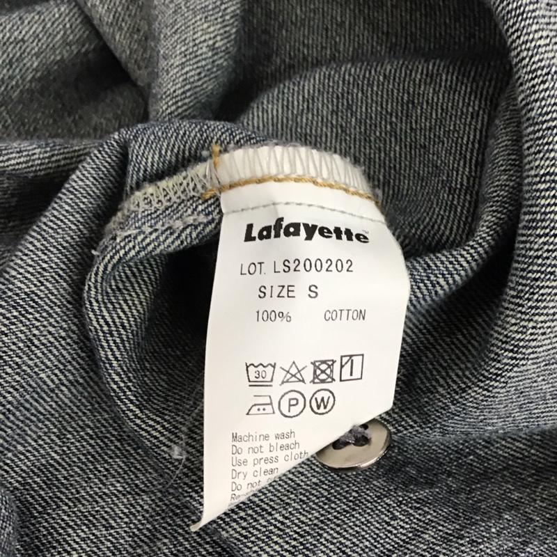 ラファイエット Lafayette シャツ、ブラウス 半袖 ls200202 DENIMPULLOVERS/SSHIRT 半袖シャツ カジュアルシャツ S ロゴ、文字 インディゴ / インディゴ / メンズ USED 古着 中古 10109571