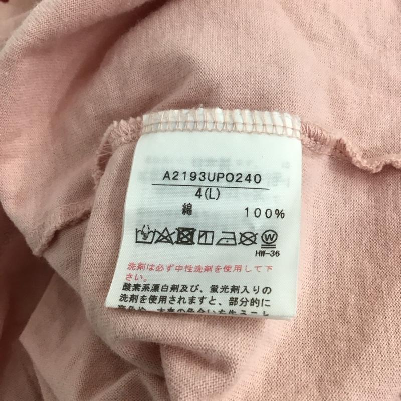 ピンクハウス PINK HOUSE カットソー 長袖 長袖カットソー クルーネックカットソー ロングスリーブカットソー プリントTシャツ L ロゴ、文字 桃 / ピンク / レディース USED 古着 中古 10117319
