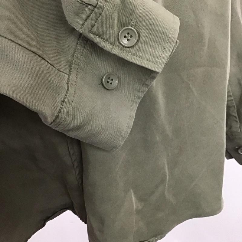 ローリーズファーム LOWRYS FARM シャツ、ブラウス 長袖 FREE 無地 カーキ / カーキ / レディース USED 古着 中古 10110254