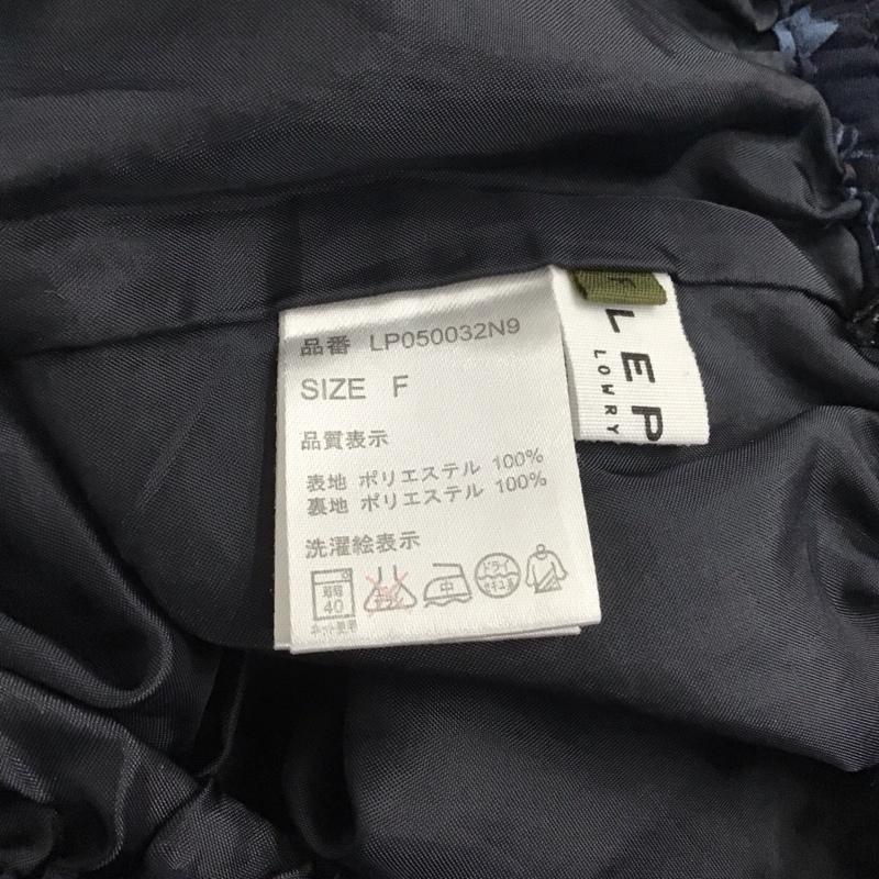 レプシィム LEPSIM パンツ スラックス FREE 総柄 紺 / ネイビー / レディース USED 古着 中古 10139756