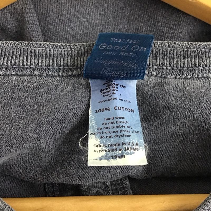 グッドオン Good On カットソー 半袖 半袖カットソー 無地Tシャツ ヘンリーネックカットソー L 無地 紺 / ネイビー / メンズ USED 古着 中古 10131005