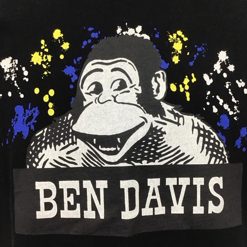 ベンデイビス BEN DAVIS Tシャツ 半袖 半袖カットソー プリントTシャツ クルーネックカットソー L プリント 黒 / ブラック /  メンズ USED 古着 中古 10110730