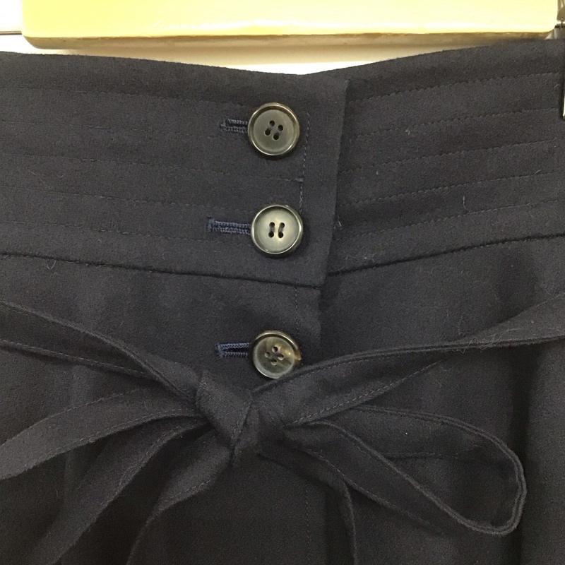 イヴサンローラン Yves Saint Laurent スカート ロングスカート ロングスカート フレアスカート カジュアルスカート 36 無地 紺 / ネイビー / レディース USED 古着 中古 10135056