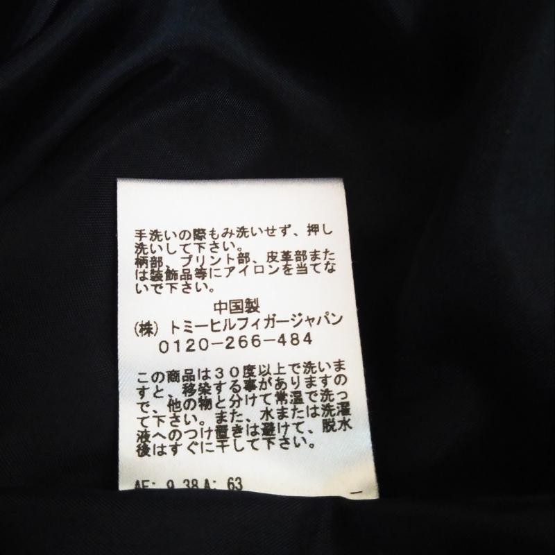 トミーガール tommy girl ジャケット、上着 ダウンジャケット M 無地 X ロゴ、文字 黒 / ブラック / レディース USED 古着 中古 10013104