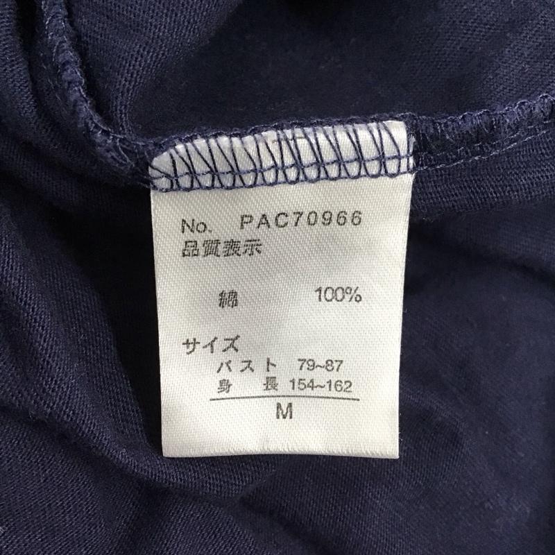 チャオパニック CIAOPANIC ワンピース ひざ丈スカート PAC70966 半袖 Tシャツワンピース M ロゴ、文字 紺 / ネイビー / レディース USED 古着 中古 10115463