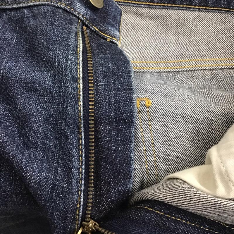 トミー TOMMY パンツ デニム、ジーンズ 214-711532-050 ストレートパンツ L 無地 青 / ブルー /  メンズ USED 古着 中古 10122163