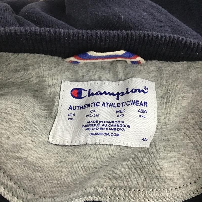 チャンピオン Champion トレーナー 長袖 無地 紺 / ネイビー / メンズ USED 古着 中古 10106072
