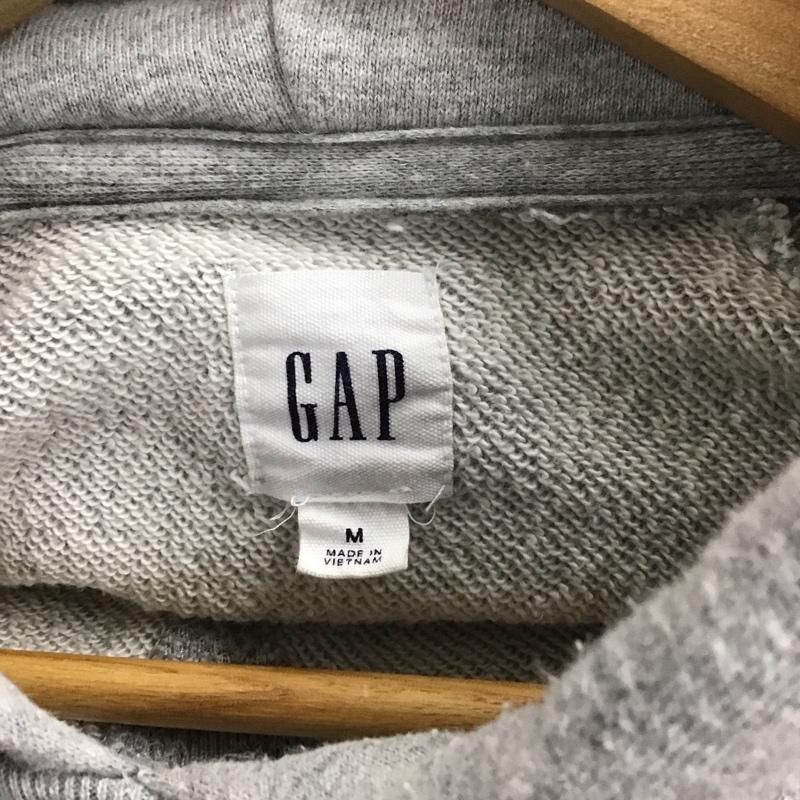 ギャップ GAP パーカー 長袖 長袖パーカー プルオーバーパーカー スウェット M ロゴ、文字 灰 / グレー / メンズ USED 古着 中古 10132672
