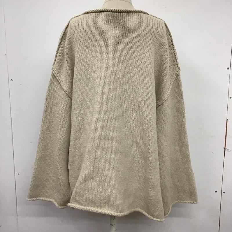ザラ ZARA ニット、セーター 長袖 5536 022 711 ポケット付き M 無地 ベージュ / ベージュ / レディース USED 古着 中古 10124986