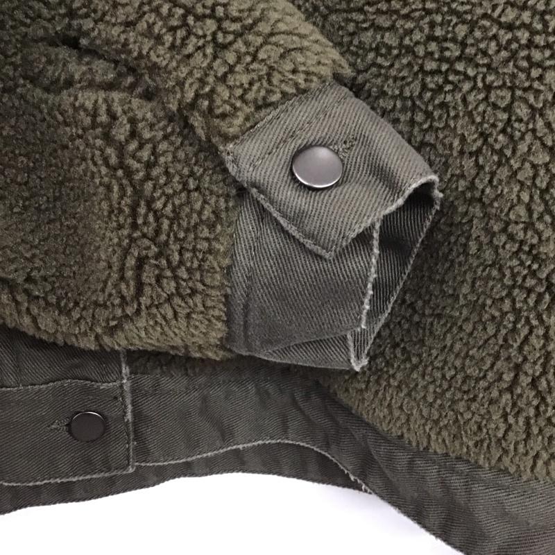 ザラ ZARA ジャケット、上着 ジャンパー、ブルゾン ボアジャケット S 無地 カーキ / カーキ / レディース USED 古着 中古 10131626