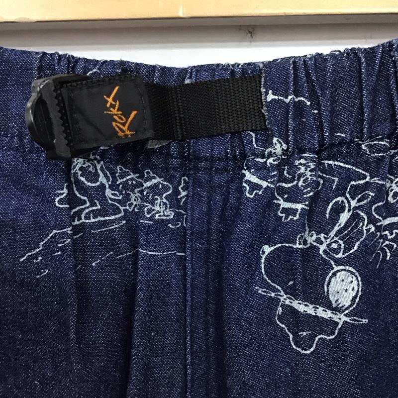 ロックス ROKX パンツ ショートパンツ rxms8902 SNOOPYコラボレーションクライミングハーフパンツ ショートパンツ S ロゴ、文字 インディゴ / インディゴ /  メンズ USED 古着 中古 10123983
