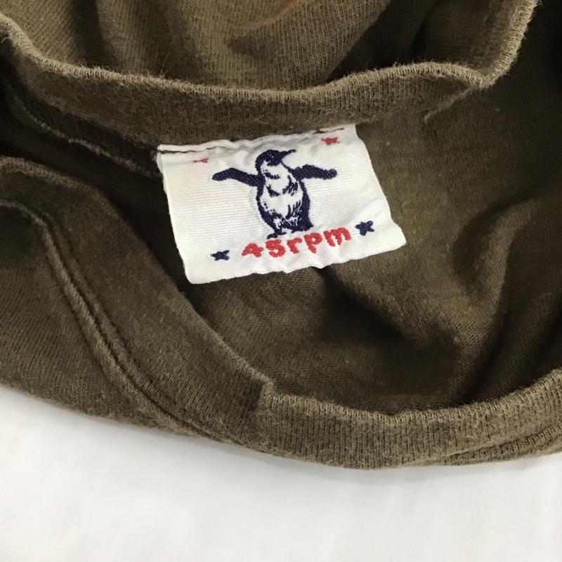 フォーティーファイブアールピーエム 45RPM Tシャツ 半袖 R845K クルーネック ロゴ、文字 茶 / ブラウン / レディース USED 古着 中古 10112343
