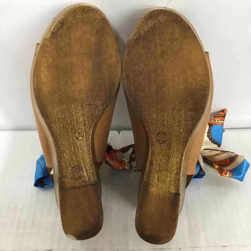 古着 USED サンダル サンダル TENDENZA ウエッジソール 38 箱有 無地 茶 / ブラウン / レディース USED 古着 中古 10123628