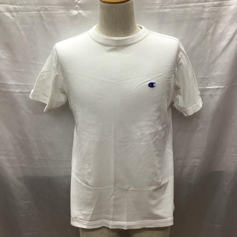 チャンピオン Champion Tシャツ 半袖 C3-H359 ベーシックチャンピオントップス 半袖カットソー クルーネックカットソー S ロゴ、文字 白 / ホワイト / メンズ USED 古着 中古 10116905