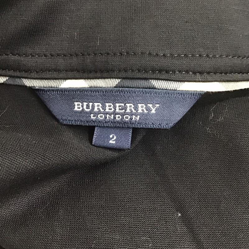 バーバリーロンドン Burberry London カットソー 長袖 長袖カットソー クルーネックカットソー ロングスリーブカットソー 2 無地 黒 / ブラック /  レディース USED 古着 中古 10112513