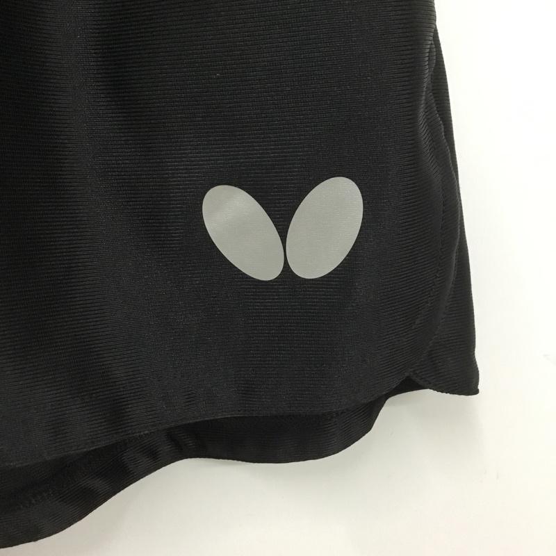 バタフライ BUTTERFLY パンツ ショートパンツ 51770-278 Voパンツ 卓球ウェア スポーツウェア タグ付き L ワンポイント 黒 / ブラック / X 銀 / シルバー / メンズ USED 古着 中古 10135695