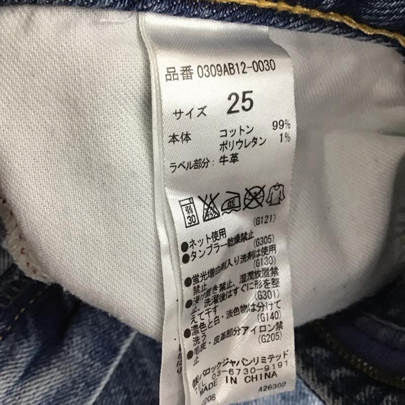 スライジーンズ SLY JEANS パンツ デニム、ジーンズ 0309AB12-0030 スキニー 25 無地 青 / ブルー / レディース USED 古着 中古 10113003