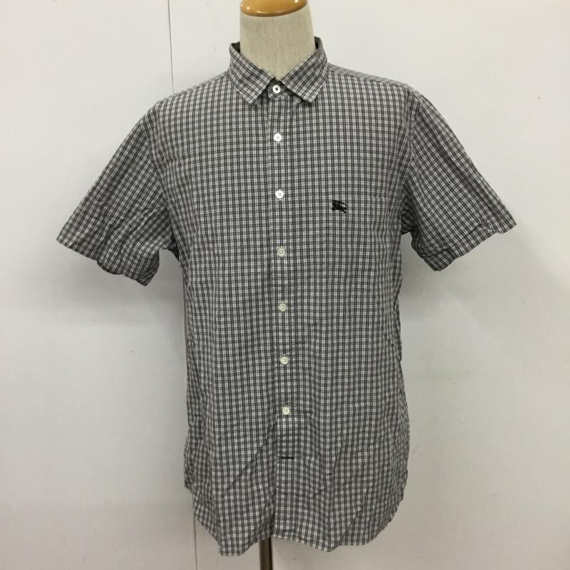 バーバリーロンドン Burberry London シャツ、ブラウス 半袖 半袖シャツ カラーシャツ 半袖カットソー チェックシャツ LL チェック マルチカラー / マルチカラー /  メンズ USED 古着 中古 10110037