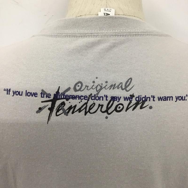テンダーロイン TENDERLOIN Tシャツ 半袖 半袖カットソー プリントTシャツ クルーネックカットソー L プリント 灰 / グレー /  メンズ USED 古着 中古 10110909