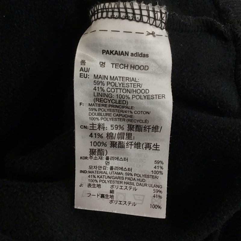 アディダス adidas パーカー 長袖 EC7305 Tech Pullover Hoodie Skateboarding 裏起毛 ロゴ、文字 黒 / ブラック / メンズ USED 古着 中古 10143787