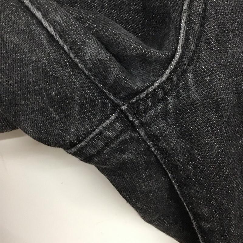 ローリーズファーム LOWRYS FARM パンツ デニム、ジーンズ サイドスリット L 無地 黒 / ブラック / レディース USED 古着 中古 10137186