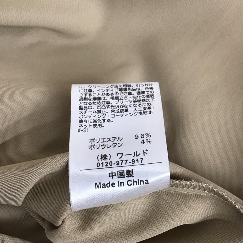 オペークドットクリップ OPAQUE.CLIP シャツ、ブラウス 長袖 長袖シャツ ノーカラーシャツ 長袖カットソー L 無地 ベージュ / ベージュ / レディース USED 古着 中古 10114330