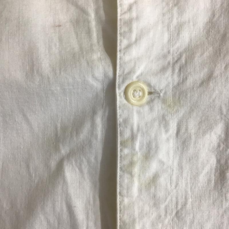 古着 USED シャツ、ブラウス 長袖 長袖シャツ カラーシャツ ポケットシャツ 長袖カットソー 40 無地 白 / ホワイト / メンズ USED 古着 中古 10115341