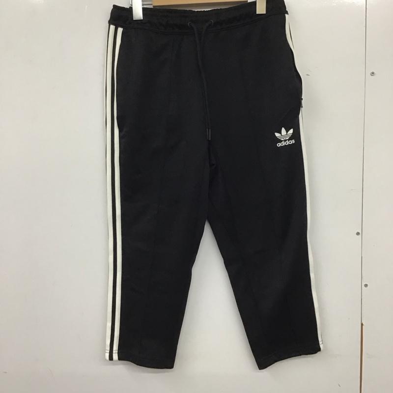 アディダスオリジナルス adidas originals パンツ ショートパンツ bk3632 スーパースターリラックスクロップド ジャージ M ロゴ、文字 黒 / ブラック / メンズ USED 古着 中古 10133302
