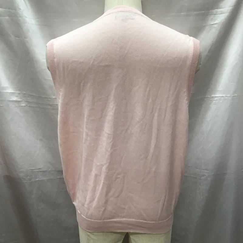 ブルックスブラザーズ BROOKS BROTHERS ベスト ベスト ニットベスト ノースリーブニット Vネック M 無地 桃 / ピンク / メンズ USED 古着 中古 10113210